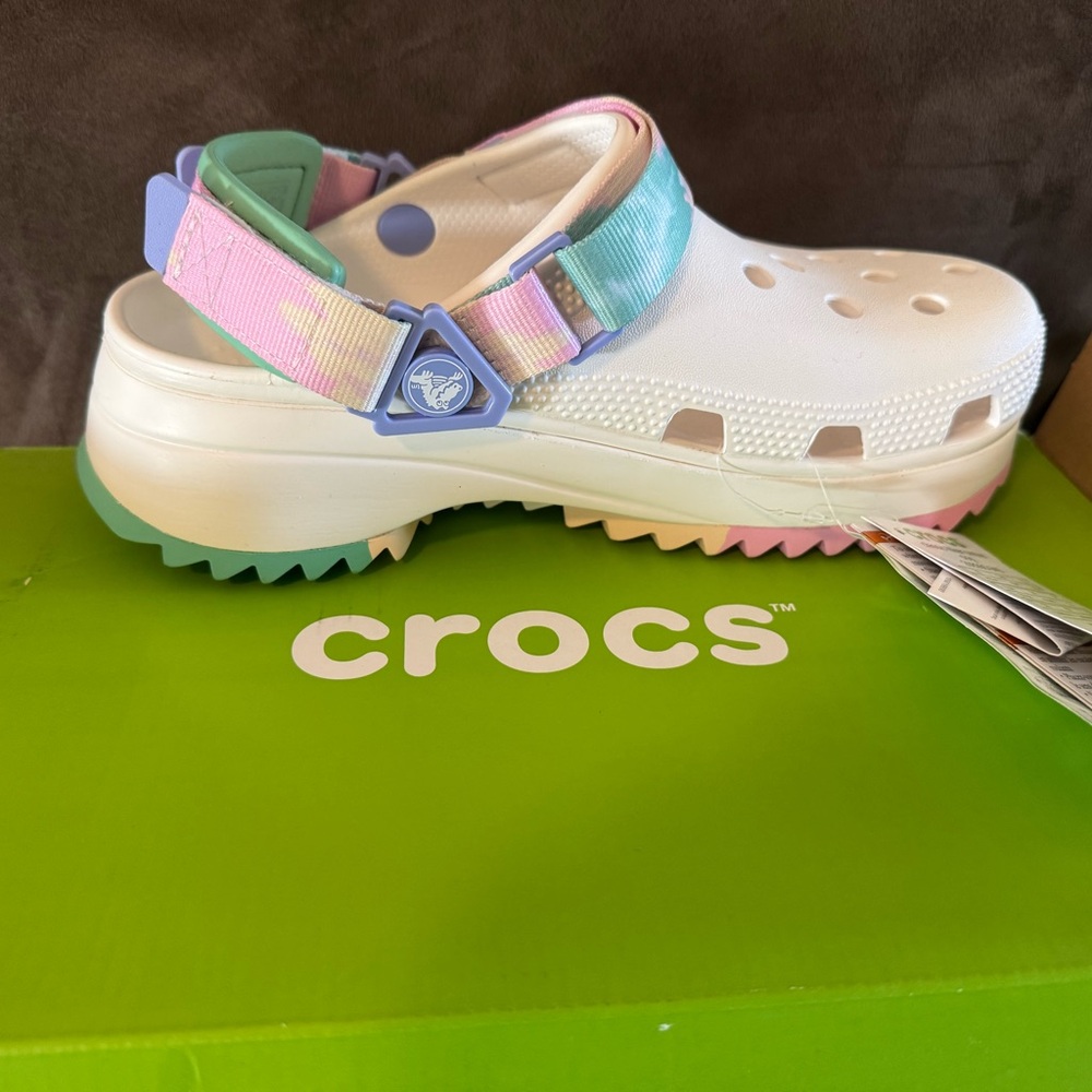 Crocs Women’s White and Ombre Clogs